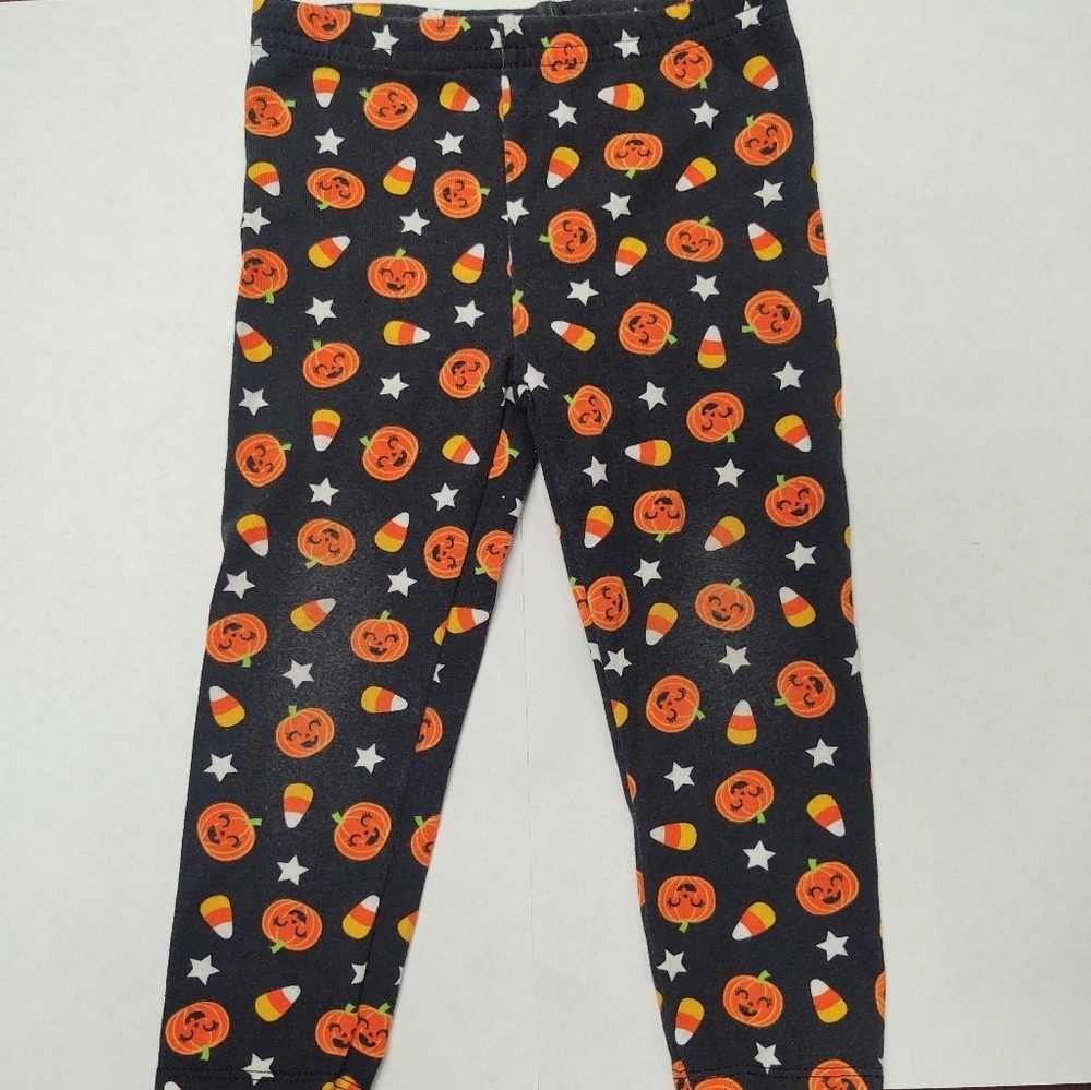 Celebrate! Halloween 2T pants. Pumpkins Candy corn Orange/Black Gently used